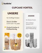 Katbite Tulip Cupcake Liners 200PCS, Muffin Baking Cupcake Liners Holders (newspaper)