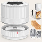 Fully Automatic Mason Jar Vacuum Sealer Kit - Auto Stop Mason Jar Vacuum Sealer Kit, Jar Vacuum Sealer for Mason Jars, Jar Vacuum Sealer, A Must-Have for Canned Foods Pantry Canning Pickling