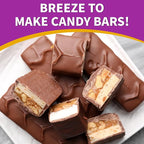 8-Cavity Silicone Candy Bar Molds, 2 Pcs Granola Bar Molds Rectangle Chocolate Mold for Baking Protein Energy Bar, Dubai Chocolate Bar, Brownie