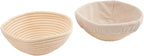 Bread Proofing Star Basket Sourdough Starter Kit - Rattan Banneton Bowl for Baking Star-Shaped Bread- Gift Set
