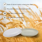 12 Pcs Unbreakable Deep Dinner Plates Set, 10 inch Reusable Plastic Wheat Straw Plates, Microwave and Dishwasher Safe Plate for Kitchen, Lightweight Plate for Dessert, BPA Free, Beige