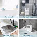 Self Draining Soap Dish,Silicone Suction Cup Soap Holder, Bathroom Soap Dish for Bar Soap,Can Extend Soap Life,Bathroom, Bath Tub, Kitchen Sink (2, Black)