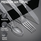 100-Pack Clear Plastic Spoons Disposable BPA-Free Heat Resistant Utensils for Catering & Events -Spoons Heavy Duty Bulk,plastic disposable for Party Supplies