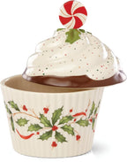 Lenox 886642 Holiday Bakeshop Cupcake Candy Dish, Christmas Hosting