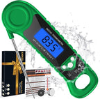 Digital Meat Thermometer for Grilling, Candy Thermometer Instant Read Food Thermometer Waterproof with Backlight for Cooking, Deep Fry, BBQ, Grill, Smoker and Roast (Green)