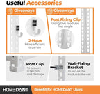 HOMEDANT 5 Tier White Storage Shelves Adjustable Laminated Boltless Garage Metal Shelving Unit Heavy Duty Utility Rack Shelf Warehouse Pantry Closet Kitchen 35.9" W x 16.2" D x 71.3" H White 10Pack