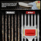 for Supower Grill Brush Replacement Head (No Handle) - Replaceable Brush Heads Bristle Free/Safe Cleaning Head Compatible for Cast Iron/Stainless Steel Grates (1 Pack)