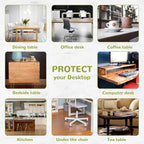 28 x 36 Inch Clear Table Cover Protector, Clear Table Protector for Dining Room Table, 1.5mm Plastic Table Cover, Waterproof Table Pad for Kitchen, Office