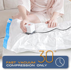 Vacuum Storage Bags for Clothing, 8 Pack Vacuum Seal Bags (4 Jumbo, 4 Large) for Clothes, Comforters, Blankets, Bedding, Space Saver Bag with Electric Pump (2025 Upgrade)