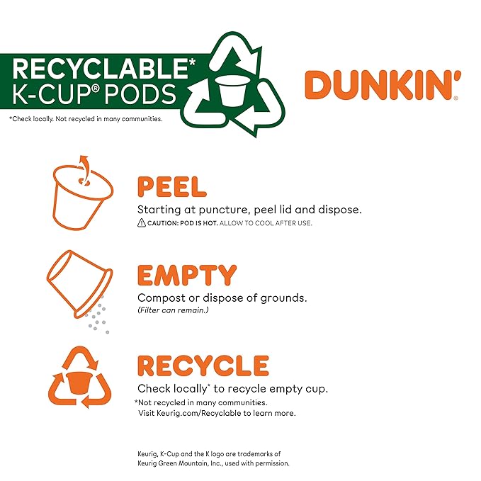 Dunkin' Mixed Flavor Coffee Variety Pack, 60 Keurig K-Cup Pods