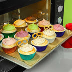 Gifbera Mini Foil Cupcake Liners Metallic Wrappers Muffin Baking Cups 300 Count, Navy Blue