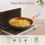 GOTHAM STEEL 15 Pc Ceramic Cookware Set, Ceramic Pots and Pans Set Non Stick with Cooking Utensils and Steamer, Non Toxic PFOA PFOS Free, Premium Stay Cool Handles, Oven & Dishwasher Safe
