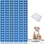 Dog Treats Molds, 108 Cavities Mini Dog Bone Shape Silicone Mold for Baking and Freezing Dog Food/Snacks/Biscuits/Candy/Chocolate for Small and Medium Dogs (with a Scraper)