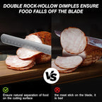 Brisket Slicing Knife, 11.6 Inch Carving Knife, Japanese High Carbon Steel Slicing Knives with VG10 Steel Core & G10 Handle, Full Tang Ultra Sharp Meat Cleaver for BBQ, Turkey, Roast, Brisket