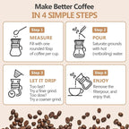 Pour Over Coffee Maker 34 OZ, 10 Cup Borosilicate Glass Drip Coffee Maker with Reusable Stainless Steel Filter and Cork Grip for Home Café 1000 ML (Diamond Shape)