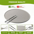 Silicone Splatter Screen for Frying Pan 13 Inch - Grease Splatter Guard with Foldable Handle, Dishwasher Safe & Never Rusts, Fits Most Pans for Stove Top & Bacon Cooking