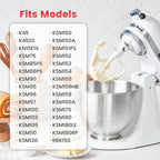 K45B Coated Flat Beater for KitchenAid 4.5-5 Qt Tilt-Head Mixer Attachments for Kitchen Aid Paddle Attachment, White