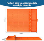 Silicone Griddle Mat for Blackstone - BBQ Grill Accessory with Drip Pad & Spatula Holder - Ideal for Outdoor Cooking & Kitchen Counter