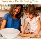 Sourdough Bread Baking Supplies - Banneton Bread Proofing Basket Set of 2, Banneton Basket 9 Inch Round Proofing Baskets Sourdough Starter Kit for Making Baking Fermentation