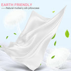 Mulberry Silk Pillow Cases 2 Pack King Size 20x36 Inches with Hidden Zipper, Ultra Smooth and Soft Breathable Cooling Silk Satin Pillowcase Set of 2, Better for Hair and Skin, Gifts for Women Men