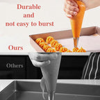 24 Inch Extra Large Piping Bags, 200 PCS Clear Disposable Icing bags, Thickened Non-Slip and Anti-Burst Pastry Bags for Baking and Decorating Desserts Cakes Cookie