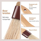Pastry Brushes for Baking & Grilling, Boar Bristles & Beech Wood Handles, 4PCS (2*1 Inch & 2*1.5 Inch)