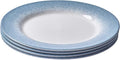 Portmeirion Potter's Mist Dinner Plate (Set of 4) - 10.5-Inch Stackable Earthenware Plates - Microwave & Dishwasher Safe, Handcrafted Dinnerware for Casual & Formal Table Settings (Blue Mist)