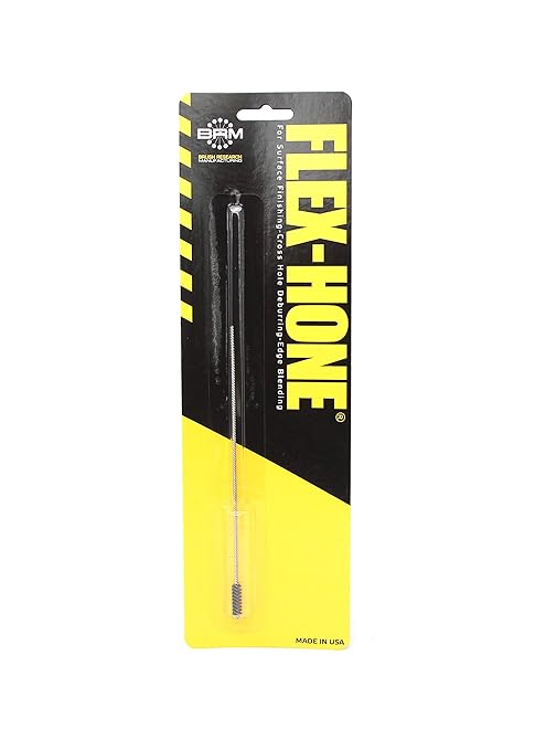 Brush Research BC45M24 FLEX-HONE®, 0.177" (4.5mm) Diameter, 240 Grit, Silicon Carbide, For Mild Steel, Stainless Steel, Cast Iron and Softer Ferrous Materials