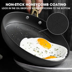 imarku Non Stick Frying Pans, 3 Pieces - 8 Inch, 10 Inch and 12 Inch Frying Pan, Professional Frying Pans Nonstick, Cast Iron Skillets, Nonstick Frying Pan with Stay Cool Handle, Best Birthday Gifts