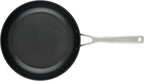 KitchenAid Hard Anodized Induction Nonstick Frying Pan Set With Lid, 3-Piece – 8 & 10 Inch Skillets, Durable, Even Heating, Dishwasher & Oven Safe, Easy-Clean, Matte Black