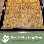 100 Pcs Unbleached Parchment Paper Baking Sheets, 10x14 Inches Non-Stick Precut Baking Parchment, Perfect for Baking Grilling Air Fryer Steaming Bread Cup Cake Cookie