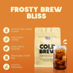 Birch Glen Roasters Cold Brew Coffee | Flavored Coarse Ground Coffee | Medium Roast | Artisanal Roasting | 100% Arabica |1 LB Bag | French Toast