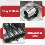 Stainless Steel Slicer Shredder Attachment for KitchenAid Stand Mixers, Large Vegetable Slicer Cheese Grater Attachment for Kitchenaid, Salad Maker Grinding Powder with 4 Blades