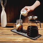 Aquach Airtight Cold Brew Coffee (Iced Tea) Maker 51oz/1.5L, BPA-Free, Durable Borosilicate Glass Pitcher and Stainless Steel Fine-Mesh Filter, Dishwasher Safe, Spill-proof, 6 Cups Capacity