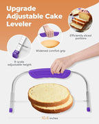 Kootek 51 Pcs Cake Decorating Kit, 12" Aluminum Alloy Cake Turntable, 10 Numbered Icing Tips, Offset and Straight Spatulas, Cake Leveler, Pastry Bags Baking Supplies