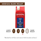 Community Coffee House Blend, 72 Ounces Ground Coffee, Medium Dark Roast, 12 Ounce Bag (Pack of 6)