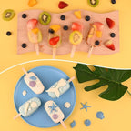 Sakolla Large Silicone Popsicle Molds Set of 3, Oval 4 Cavities Homemade Ice Pop Molds with 150 Wooden Sticks for Ice Cream, Cakesicles, Cake Pop (White)