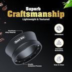 51mm Magnetic Dosing Funnel for Portafilter Espresso Machine ~ High Strength 12 Magnet Design ~ Fits Most Express Coffee Machines ~ Home Barista Espresso Portafilter Adapter ~ UK Brand