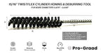 TwistFlex 15/16" 320SC Cylinder Hone, 0.9375” (23.8mm) Flexible Cylinder Honing & Deburring Tool for Hole Diameters 0.875"- 0.938“, 320 Grit Silicon Carbide, Pack of 1