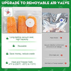 Vacuum Sealer for Food with Visible Water Tank, Handheld Saver Compact Vacuum Sealer Machine with 14 Reusable Vacuum Bags, 6X Preservation & Fresh, Includes Gift Wrapping