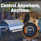 Brisk It Origin-940 Electric Wood Pellet Smoker Grill – A.I. Smart BBQ Grill with WiFi, 7-in-1 Outdoor Grill & Smoker, PID Controller (Up to 500°F), 940 sq.in Cooking Area, Meat Probe