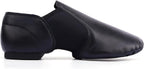 Linodes Unisex 006 PU Leather Upper Slip-on Jazz Shoe for Women and Men's Dance Shoes