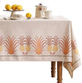 patdrea Designer Linen Small Tablecloth for Rectangle Table,Pineapple Pattern Tablecloths,Table Cover Cloth Colorful Decor for Kitchen Dining Christmas,Thanksgiving,55"x79"-Pineapple B