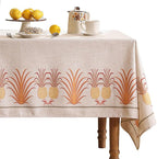 patdrea Designer Linen Small Tablecloth for Rectangle Table,Pineapple Pattern Tablecloths,Table Cover Cloth Colorful Decor for Kitchen Dining Christmas,Thanksgiving,55"x79"-Pineapple B