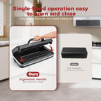 95KPa Vacuum Sealer Machine for food,Full Automatic with Double 12mm Heat Seal, 10in 1 Modes, Built in Cutter & Bag Storage, Includes 1 Roll and 10pcs Pre cut Bags