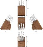 Cangshan ELBERT Series German Steel Forged Knife Block Sets (17-Piece, White)