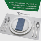 40 Piece Silverware Set Service for 8, EIUBUIE Premium Stainless Steel Cutlery Set, Matte Finish Flatware Sets Durable Solid, Modern Kitchen Tableware Eating Utensil Sets Include Spoons Forks Knives