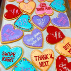 Heart Cookie Cutters Set 6Pcs, Stainless Steel Sturdy Metal Fondant Cookie Cutters Biscuit Mold Kitchen Accessories Tool, Valentine's Day Holiday Birthday Family Party