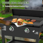 6pcs Griddle Accessories Kit, Heavy Duty Stainless Steel Griddle Tools Spatulas Set for Blackstone - Commercial Grade Flat Top Grill Accessories - Great for Outdoor BBQ
