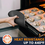 Silicone Trivet Mats 4 Heat Resistant Pot Holders Multipurpose Non-Slip Hot Pads for Kitchen Potholders, Drying mat, Jar Opener, Spoon Holder, Coaster(Black)